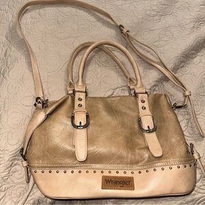 Wrangler Beige and Cream Women's Satchel